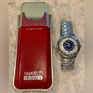 Swatch Irony YGS103C Ocean Storm SS Box 1996 with Original Box Swatch Watch